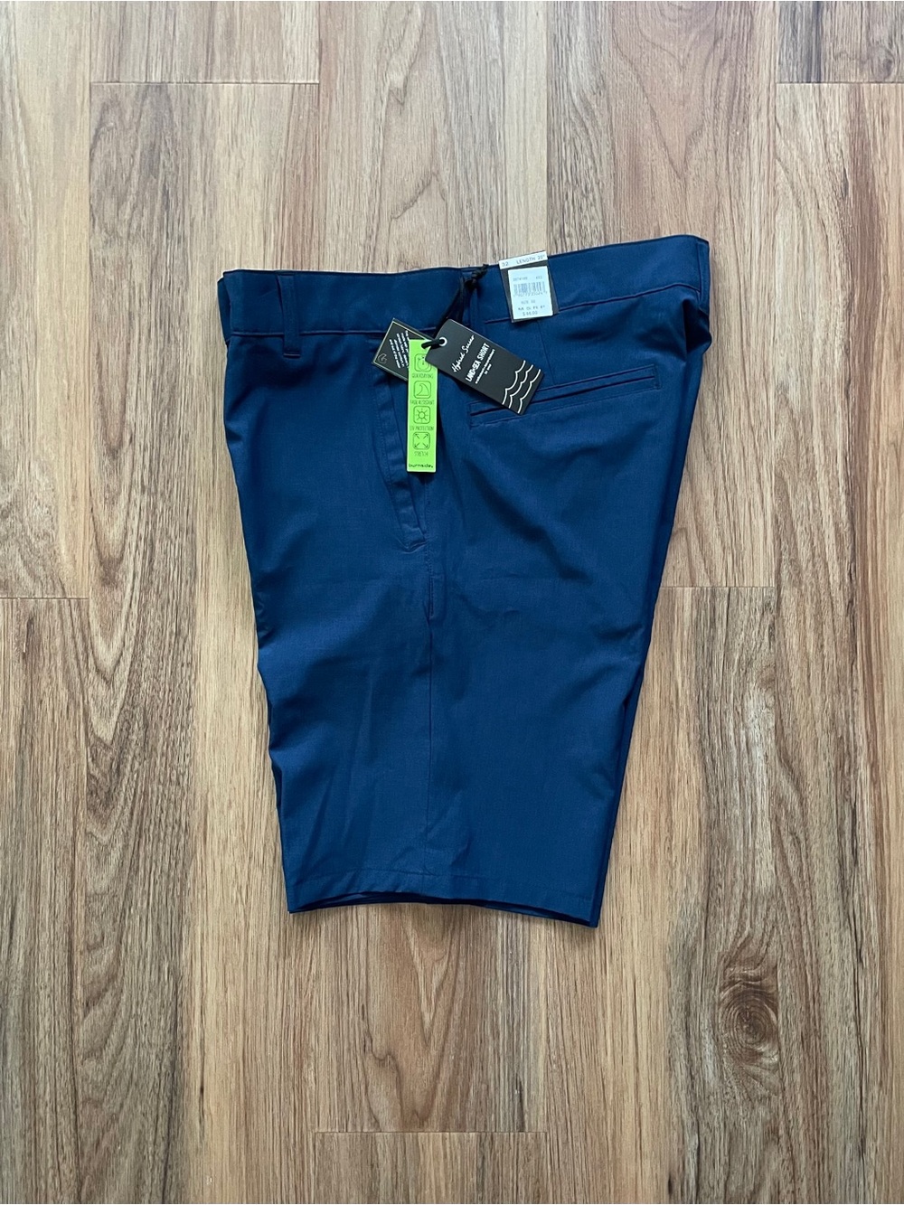 Burnside Men's Dark Blue Flat Front Shorts